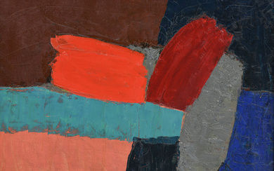 Fernand Dubuis (1908-1991), "Pluton", huile sur toile, signée, contresignée et titrée au verso, 89x116 cmAu verso: étiquette de la Galer