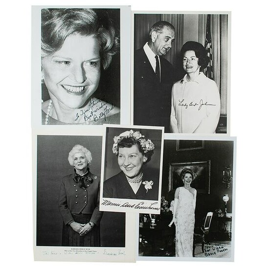 First Ladies (5) Signed Photographs