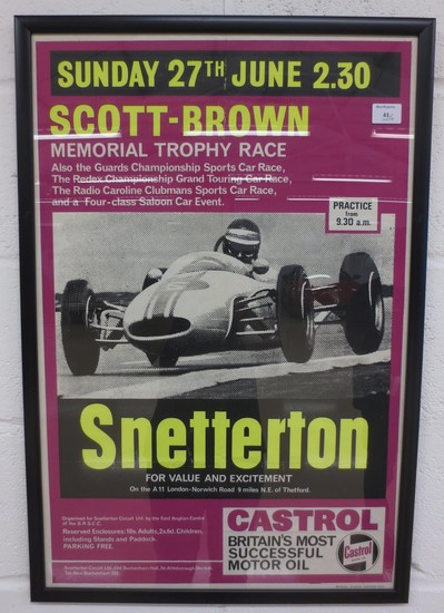 Four Motorsport posters for British races