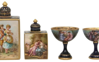 Four Royal Vienna Porcelain Items