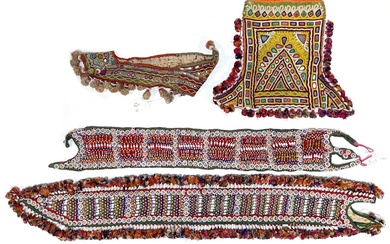 Four items of Rabari embroidered textiles and coverings