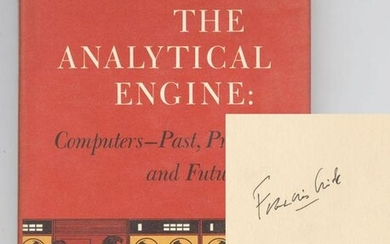 Francis Crick Signed "The Analytical Engine"