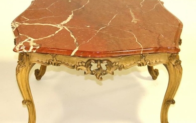 French Marble Top Cocktail Table