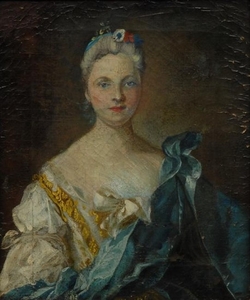 French School (18th century) Portrait of a Lady of