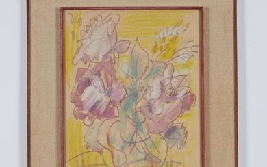 GEN PAUL (1895-1975) "Bouquet" Pastel, signé en bas à droite 38,5 x 27,5 cm