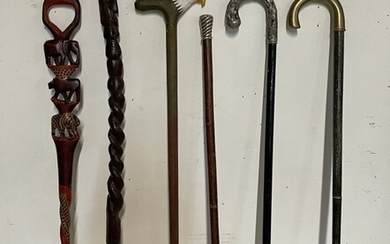 GROUP OF 6 ASSORTED CANES