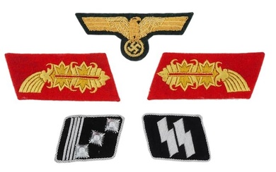 GROUP OF FIVE GERMAN WWII TYPE INSIGNIAS