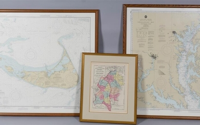 GROUP OF THREE FRAMED MAPS