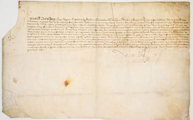 GUYENNE. 1597. Parchemin (30 x 47,5 cm) signée... - Lot 43 - Vermot et Associés