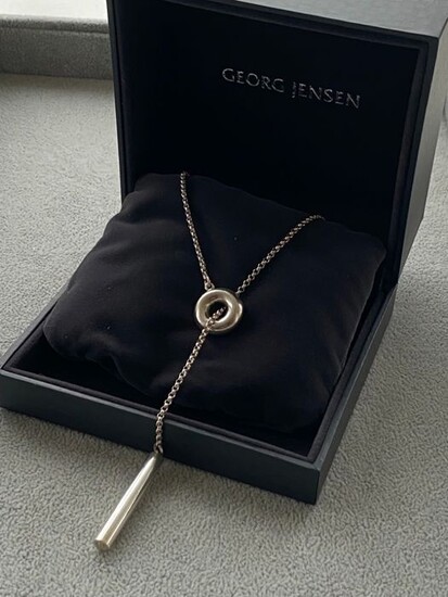 Georg Jensen - 925 Silver - Wonderful necklace with ring and rod