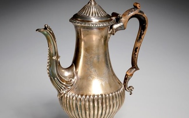 George III sterling coffee pot, White & Holmes