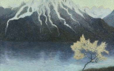 Georges RIBEMONT-DESSAIGNES 1884 - 1974 Paysage de printemps - 1906