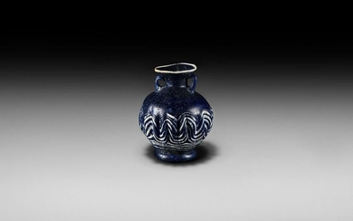 Greek Core-Formed Glass Aryballos