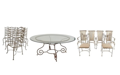 Group of French Iron Patio Furniture