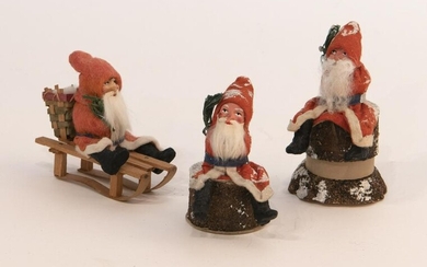 Group of Vintage German Santa Figures