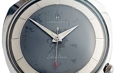 Hamilton Sea-Lectric II-B Electric Arbib Design 1962 Vintage Mens Wrist Watch Box Papers