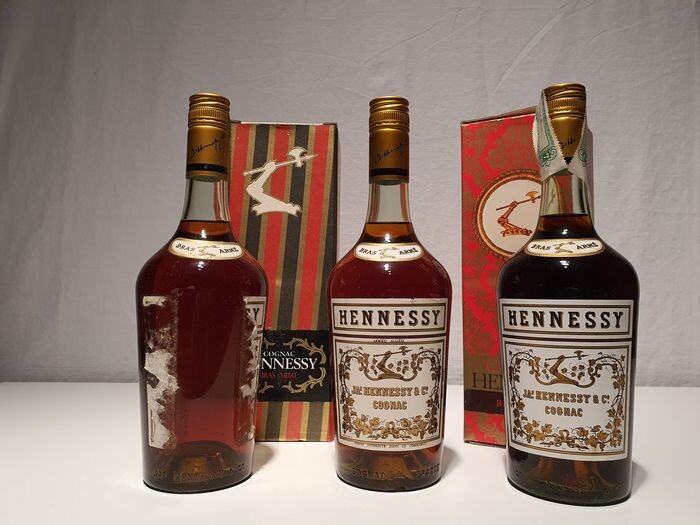 Hennessy - Bras Arme - b. 1960s, 1970s - 70cl - 3 bottles