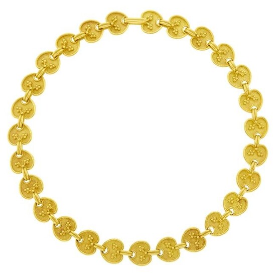 High Karat Gold Link Necklace