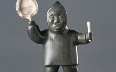 INUIT CARVING BY LUCASSIE QITTUSUK (1908-1978)