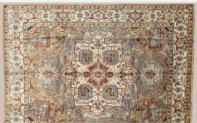 Indo Persian Heriz Serapi Art Silk Rug