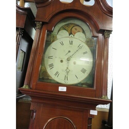 Inlaid Mahogany Longcase Clock, William Spark, Aberdeen