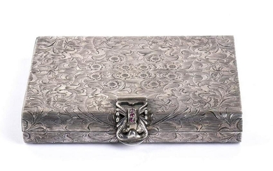 Italian sterling silver make-up case - Florence