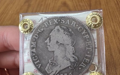 Italy, Kingdom of Sardinia. Vittorio Amedeo III di Savoia (1773-1796). 1/2 scudo da 3 Lire 1776