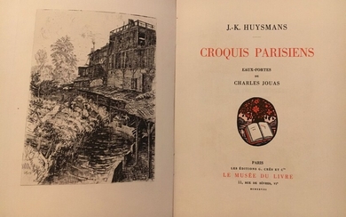 JK HUYSMANS, "CROQUIS PARISIENS", édition... - Lot 43 - Millon