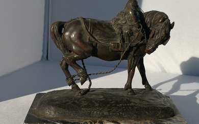 Jean-François-Théodore Gechter (1795 - 1844) - Horse, Sculpture - Bronze - First half 19th century