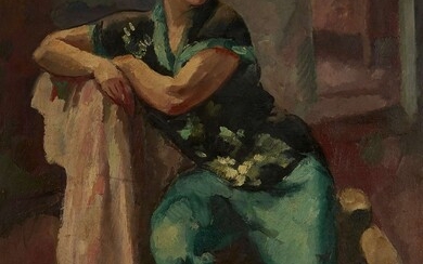 Jean PICART LE DOUX (1902-1982) Femme assise sur un fauteuil