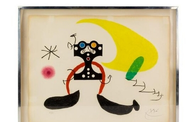 Joan Miro 1893-1983 SIGNED LE Cosmonaute Etching