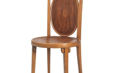 Josef Hoffmann, a chair, exhibited at the 1908 Kunstschau in Vienna, used inter alia for the children’s room at Palais Stoclet, Brussels; model number 396, designed in 1907–08, executed by J. & J. Kohn, Vienna, as of 1908