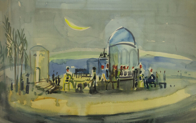 Joseph Kossonogi (1908-1981) - Watercolor on Paper.