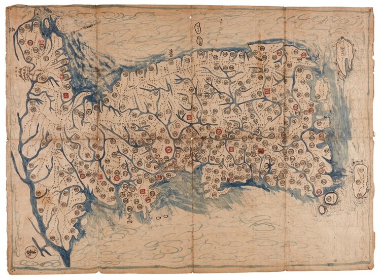 KOREA | Manuscript map, [twentieth century]