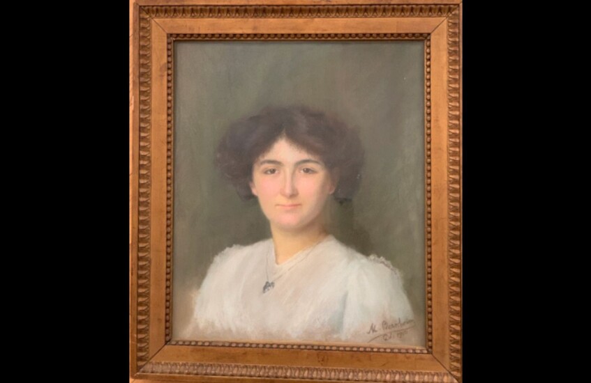 Katherine BERNHEIM (XIXème siècle) Portrait…