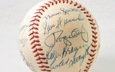 LA Dodgers Autographed Baseball - 18 Autographs