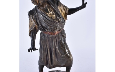 LARGE VIENNESE COLD-PAINTED BRONZE FIGURE OF AN ARAB BY BERG...