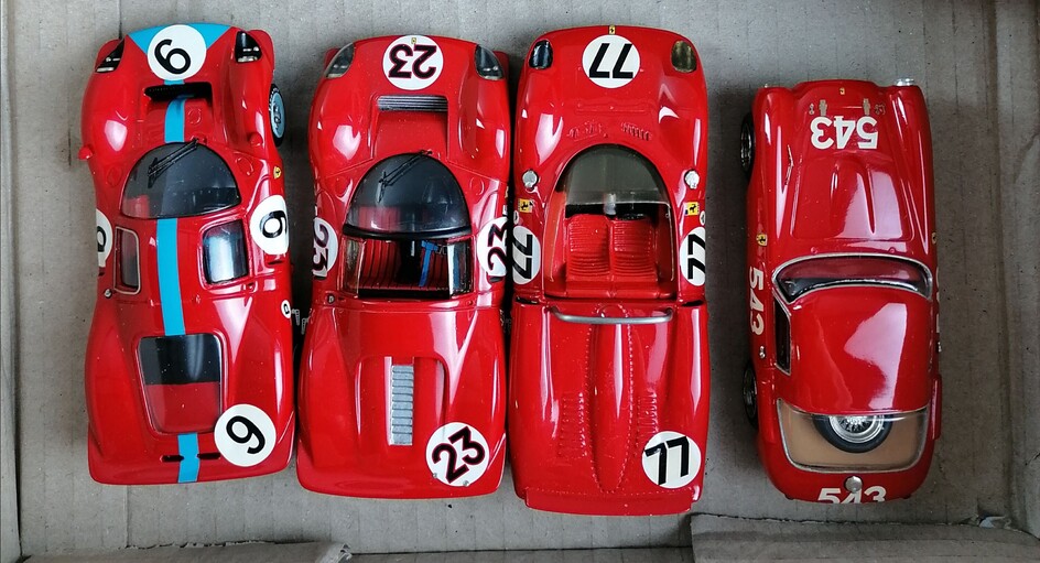 LOT de 4 véhicules échelle 1/43 métal : 1x FDS Ferrari 250 MM-340 MM 1953...