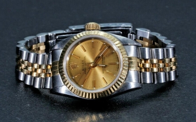 Lady's Rolex Perpetual Watch, 18K, Stainless