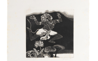 Laxma Goud (Indian, B.1940) Untitled (Demon)