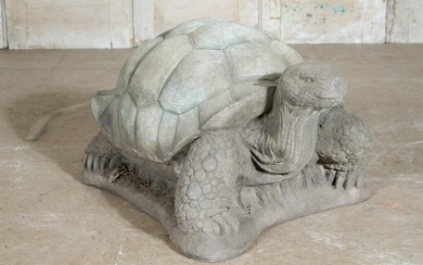Life-sized Figural Stone Tortoise Garden Ornament