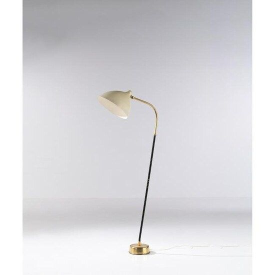 Lisa Johansson-Pape (1907-1989) Model 30-062 Floor lamp Lacquered aluminum, polyethylene and brass