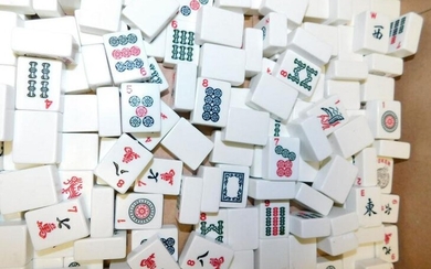 Lot of Chinese Mahjong Game Pieces