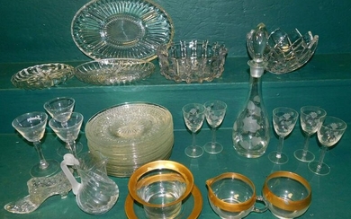 Lot of Clear Glass