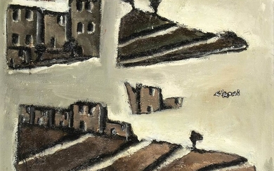 MARIO SIRONI (Sassari, 1885 - Milano, 1961) Paesaggio, 47 ca....