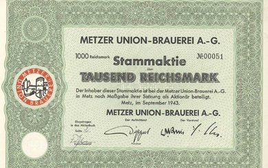 METZER UNION-BRAUEREI AG
