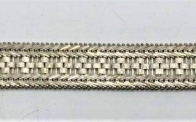 MILOR Italy Sterling Silver Wide Braided Bracelet