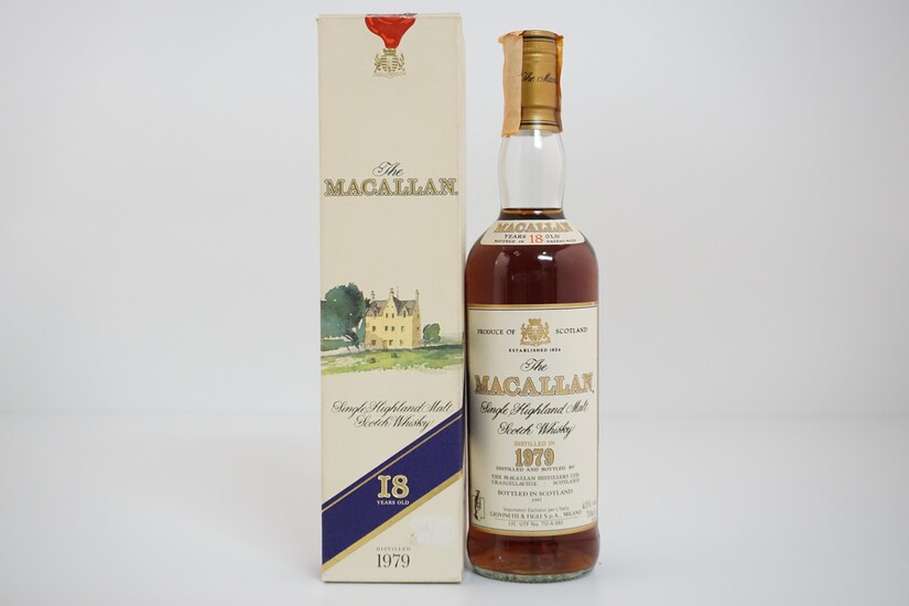 Macallan 1979 Single Highland Malt Scotch Whisky 18 Years...