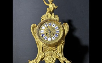 Mantel clock - Gilt bronze - 1880-1900