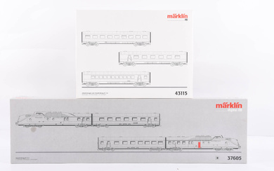 Märklin H0 37605 Zug-Set Treibzug VT 11,5 Tee der DB Digital/Sound mit OVP mit Märklin 43115 Ergänzu